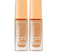 Collection Cosmetics Lasting Perfection Matte Foundation, Full Coverage, Anti-Ageing Effect, 11N Maple Neutral 27ml (Pack of 2)