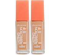 Collection Cosmetics Lasting Perfection Matte Foundation, Full Coverage, Anti-Ageing Effect, 13N Praline Neutral 27ml (Pack of 2)