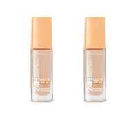Collection Cosmetics Lasting Perfection Matte Foundation, Full Coverage, Anti-Ageing Effect, 24 Hour Wear, SPF 30, Contains Niacinamide, 27ml, Ivory Neutral (2 Pack)