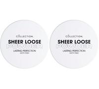 Collection Cosmetics Lasting Perfection Sheer Loose Powder, Lightweight Powder, 10g, Translucent Matte (Pack of 2)