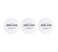 Collection Cosmetics Lasting Perfection Sheer Loose Powder, Lightweight Powder, Translucent, Pack of 3 x 10g
