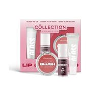 Collection Cosmetics Lip & Cheek Trio, Soft Glow Blusher, Ch nd Lip Stain, Gloss Me Up Lip Gloss, Long Lasting Flush, Makeup Gift Set