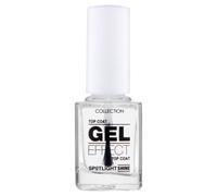 Collection Cosmetics Long Lasting Spotlight Shine Gel Effect Nail Polish Top Coat, 10.5ml, Clear
