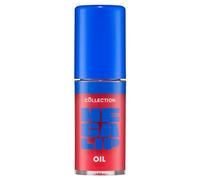Collection Cosmetics Mega Lip Oil, Moisturising High Shine Lip Oil, Non-Sticky, Fat Applicator, Infused with Squalene and Cloudberry Oils, 5ml, Shade Bombshell, Deep Pink
