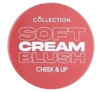 Collection Cosmetics Soft Cream Blush, Cream Lightweight Formula, Cheek Makeup, Multi-use for Cheek and Lip, 4ml, Peach Dream