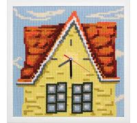 Collection d'Art Cross-Stitch Clockwork KIT/My Home/ 35 X 35, Multi, 40 x 40cm