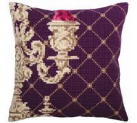 Collection D'Art Cross Stitch Cushion, Cotton, Multicoloured, 40x40cm