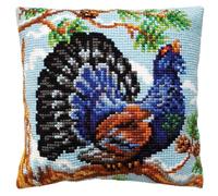 Collection D'Art CDA Stamped Cross Stitch kit Cushion Capercaillie, 40x40cm, DIY