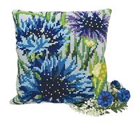 Collection d'Art Cross Stitch Kit: Cushion: Cup of Coffee, Multi, 40 x 40cm