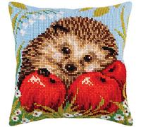 Collection d'Art Cross Stitch Kit: Cushion kit:Hedgehog with apples