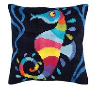 Collection d'Art Cross Stitch Kit: Cushion: Red Lipstick, Multi, 40 x 40cm