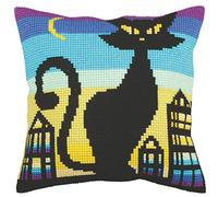 Collection d'Art Cushion KIT/Fairy-Blue BELL/40 X 40, Multi, 40 x 40cm