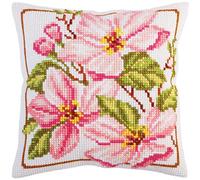 Collection d'Art Cushion KIT/Pink MAGNOLIA/40 X 40, Multi, 40 x 40cm