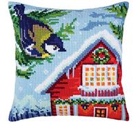 Collection d'Art Cushion KIT/Winter ANIMALS/40 X 40, Multi, 40 x 40cm