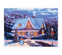 Collection D'Art Printed Aida for Cross Embroidery, Cotton, Multicoloured, 29 x 40cm