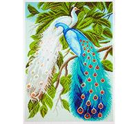 Collection D'Art RTO Peacocks Stamped Cross Stitch Kit, 37 x 49cm