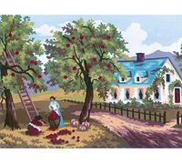 Collection D'Art Tapestry Kit Apple Picking, 100% Cotton, Multi-Colour, 20 x 25 x 0.100 cm
