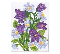 Collection D'Art Tapestry kit Flowers Bluebells, 100% Cotton, Multi-Colour, 20 x 25 x 0.1 cm