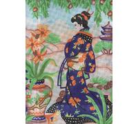 Collection D'Art Tapestry kit Geisha Girl 2, 100% Cotton, Multi-Colour, 38 x 25 x 0.5 cm