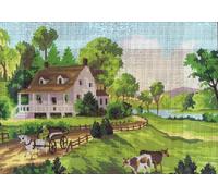 Collection D'Art Tapestry kit Summer, 100% Cotton, Multi-Colour, 38 x 25 x 0.5 cm