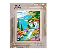 Collection D'Art Tapestry Printed kit Needlepoint Landscape 3376K 20x25 cm /8"x10"