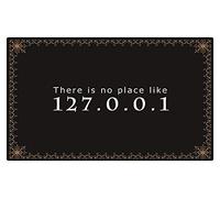 Collection Doormat,Mat There is No Place Like 127.0.0.1 Rug Door Mat With Non-Slip Backing 30X18 Inch