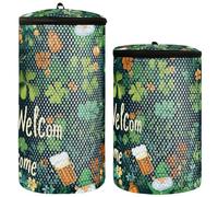 Collection Happy St. Patrick's Day Clover Lucky Green Shoe Wash Bag For Washing Machine Sneaker Washing Machine Pack of 2 Sneaker Laundry Bag For Washing Machine Wash Shoes In Washing Machine,