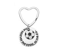 Collection Infinity Soccer Keychain, Soccer Gifts, Soccer She Believed She Could So She Did Keychain, Soccer Zipper Pull, Proud Soccer Player or Soccer Team Gifts