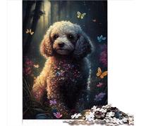 Collection Jigsaw Poodle Butterfly 1000 piece jigsaw Cardboard Puzzle adults and children Educational Games For Adults and Kids 1000pcs(26x38cm)