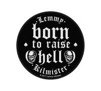 Collection Lemmy Patch Born To Raise Hell Official New Black Circular Sew On Collection Black