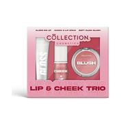 Collection Cosmetics Lip & Cheek Trio, Soft Glow Blusher, Cheek and Lip Stain, Gloss Me Up Lip Gloss, Long Lasting Flush, Makeup Gift Set