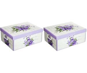 Collection Midi Fragranced Violet, decorative storage box, cardboard storage boxes with lids , storage boxes with lids and Handles, clothes storage, toy box storage, storage baskets, teddy storage