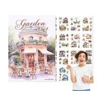 Collection of Botanical Garden Stickers - Floral Pattern Decorative, Paper Sticker Book | Natural Theme - Craft Supplies for Notebooks, Planners, Bullet Journals, Diary Decoration Projects
