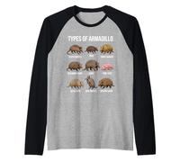 Collection of Various Armadillo Species Raglan Baseball Tee