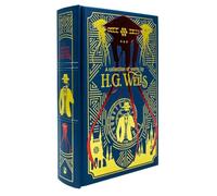 Collection of Works by H.G. Wells - Deluxe Leather Bound Classic Science Fiction Hardback: (The Time Machine, The War of The Worlds, The First Men in The Moon)