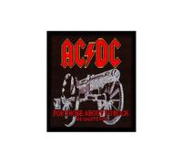 Collection Patch For Those About To Rock Band Logo Official New Black (7cm x 8cm) | Size: 7 cm x 8 cm Collection Black 7 cm x 8 cm