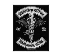 Collection Patch Hollywood Band Logo new Official Woven (10cm x 10cm) in Black | Size: 10 cm x 10 cm Collection Black 10 cm x 10 cm