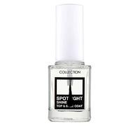 Collection Cosmetics Long Lasting Spotlight Shine Nail Polish Colour, 10.5ml, Top and Base Coat