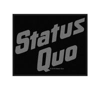 Collection Status Quo Patch Band Logo new Official Black Woven Sew on Collection Black