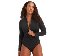Collective Zip Front Surfsuit in Black