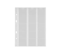 Collector - 5x Coin Pages, insert for a numismatic album with compartments. Insert from the top - for 15 coins - up to 42 mm in diameter