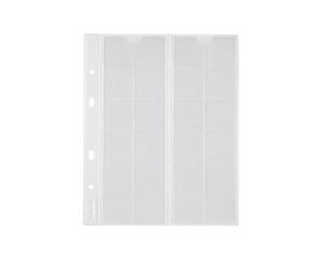 Collector - 5x Coin Pages, insert for a numismatic album with compartments. Insert from the top - for 24 coins - up to 34 mm in diameter
