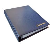 Collector Banknotes Album Folder Book Notes Banknote with 15 Pages and 15 Dividers - Very Big Capacity - BLUE