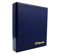 COLLECTOR Coin Album for 200 MEDIUM sizes coins 50p 50p £1 £2 €1 €2 - 10 pages and red dividers - BLUE