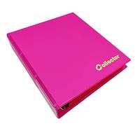 COLLECTOR Coin Album for Mix sizes coins from small till large coin - with pages and red dividers + index (Album for 221 coins, PASTEL PINK)