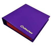 Collector Coin Album for Mix sizes coins from small till large coin - with pages and red dividers + index (Album for 300 coins, Pastel Purple)