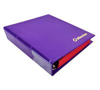 Collector Coin Album for Mix Sizes Coins from Small Till Large Coin - with Pages and red dividers + Index (Album for 221 Coins, Pastel Purple)