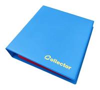 Collector Coin Album for Mix sizes coins from small till large coin - with pages and red dividers + index (Album for 221 coins, PASTEL AZURE)