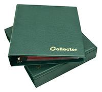 Collector Coin Album IN CASE for 280 MEDIUM sizes coins 50p 50 pence £1 £2 €1 €2 - 10 pages and red dividers - GREEN
