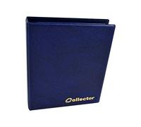 Collector Coin Scrapbook for 120 Different Coin Sizes for 2 Euro Coins and Other Medium Size - with Pages - Blue Coin Album